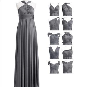 INFINITY DRESS | bridesmaids black-tie dress | CHARCOAL 👗
